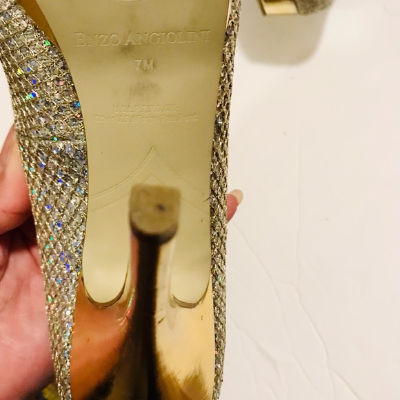 Enzo Angiolini Rhinestone Stilettos Size 7 - Picture 11 of 16